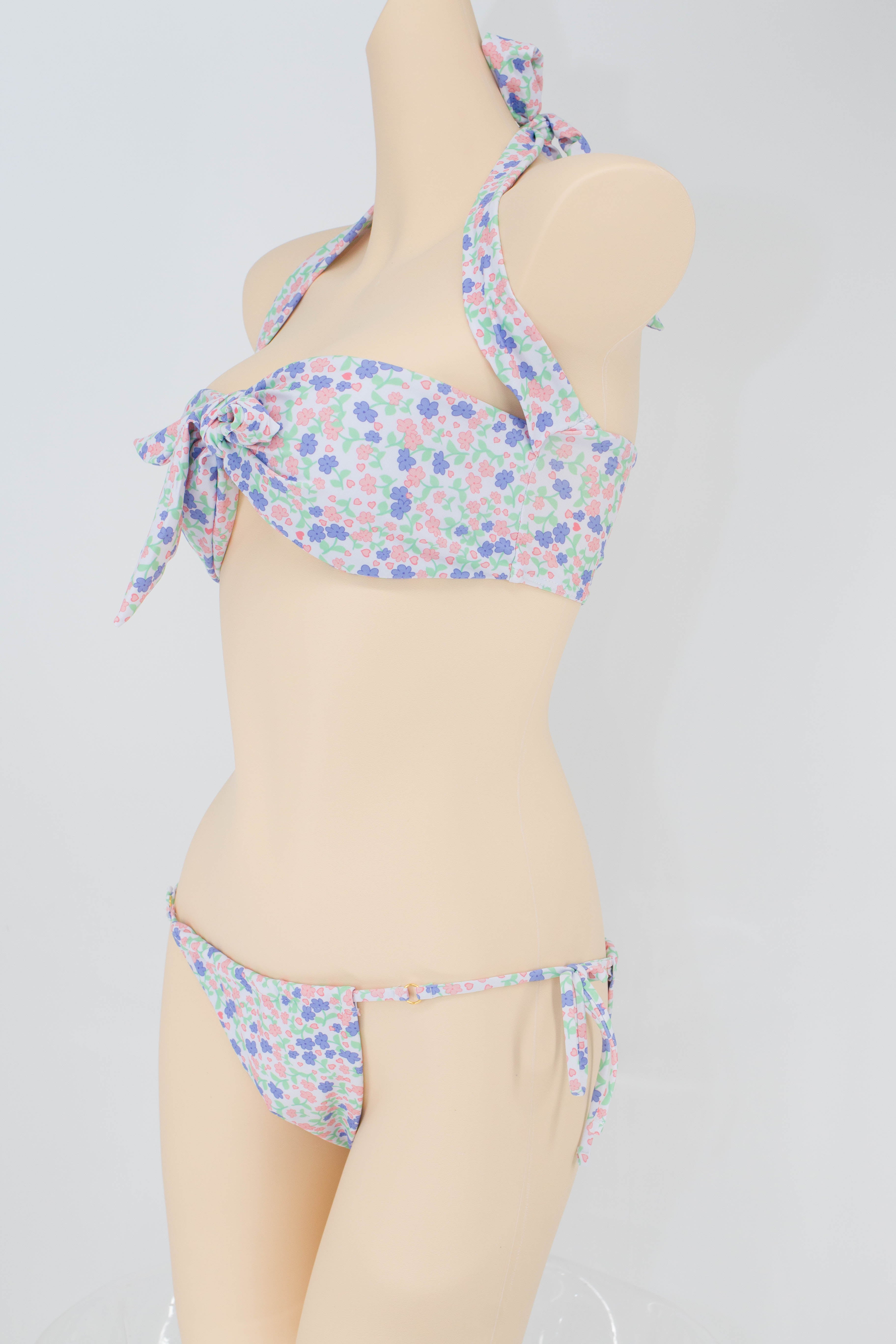 Floral Bandeau Bikini Set