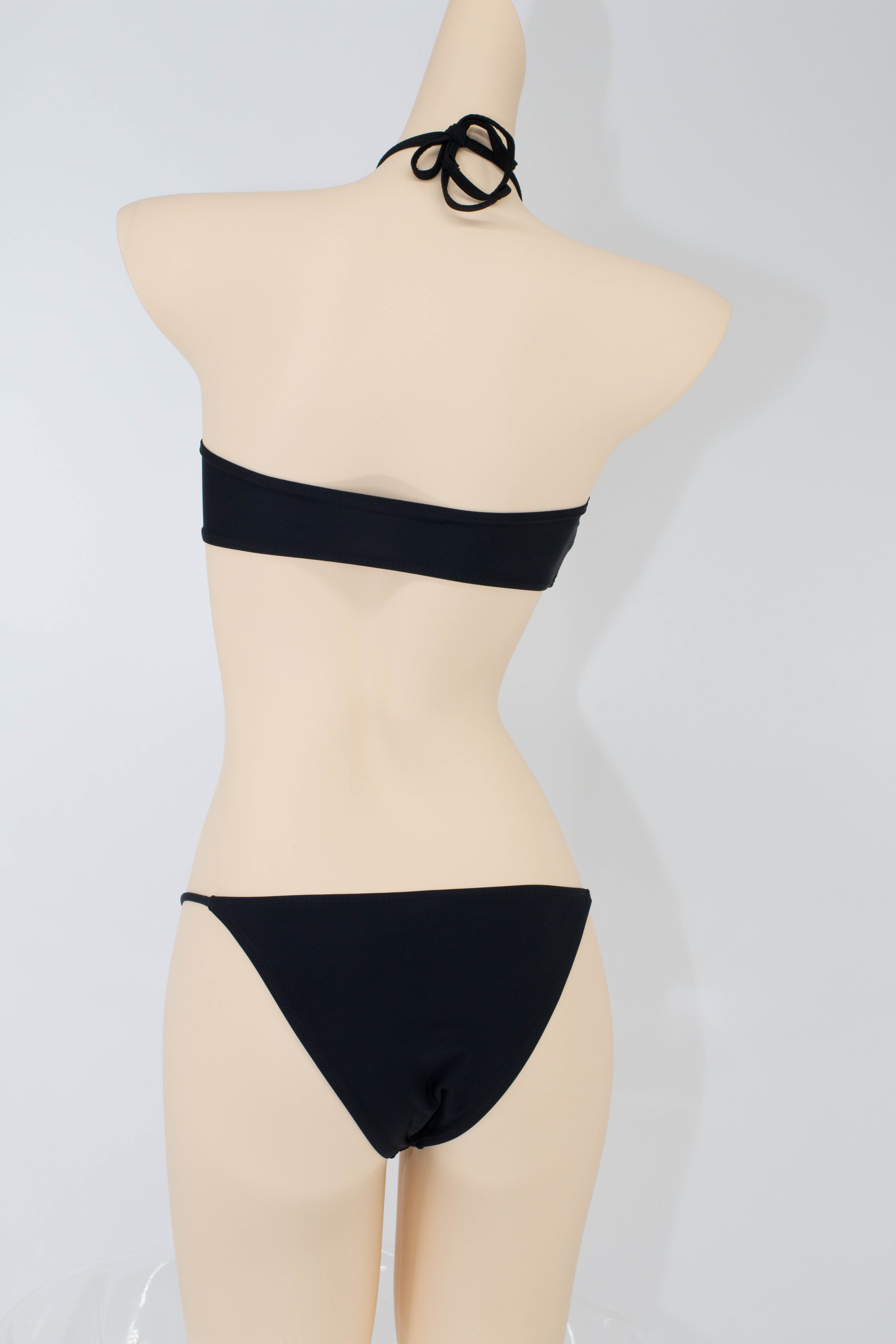 Black Halterneck Ring Bikini