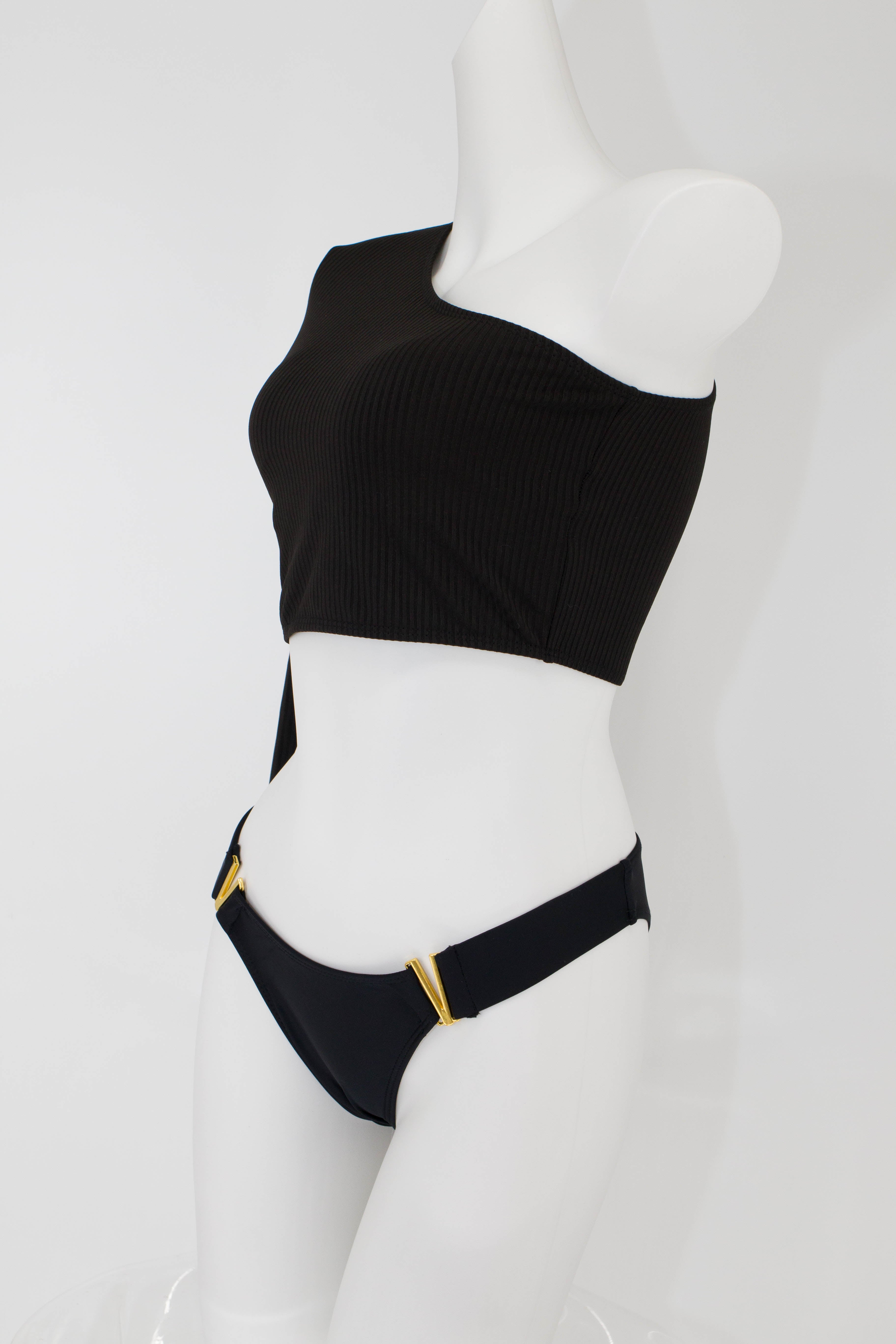 Off-shoulder Long Sleeve Bikini Set