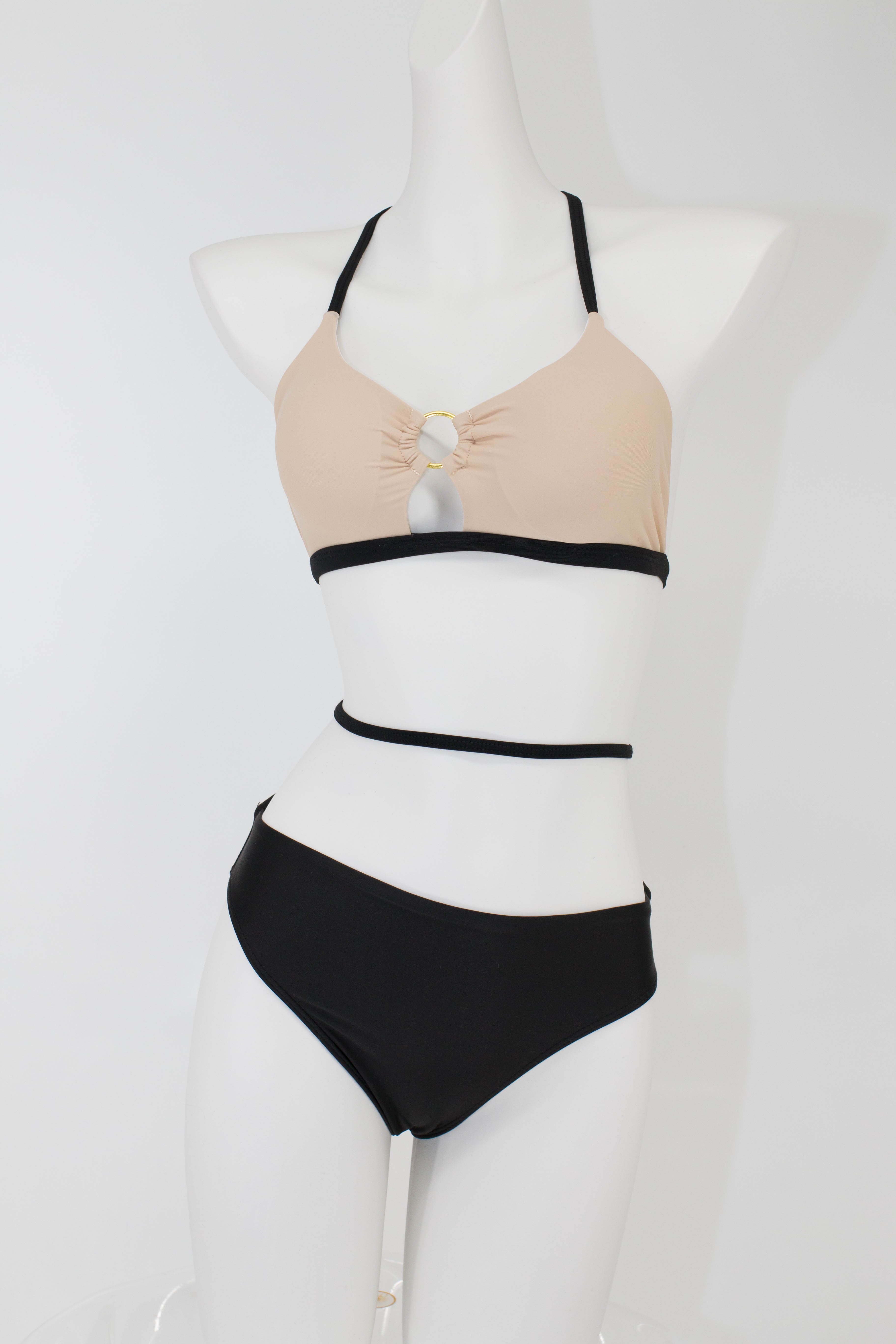 Hollow Colour Matching Bikini Set