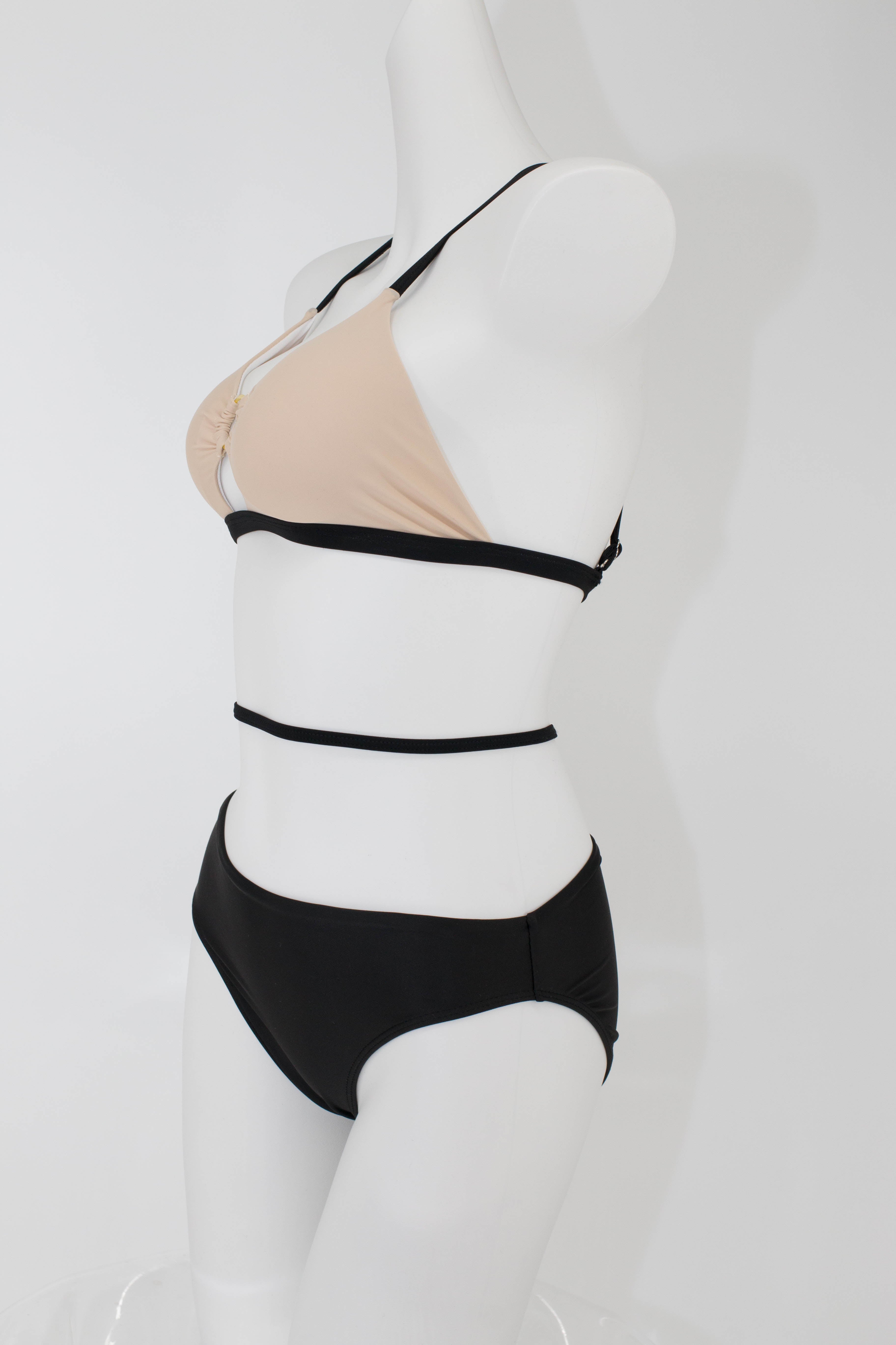 Hollow Colour Matching Bikini Set