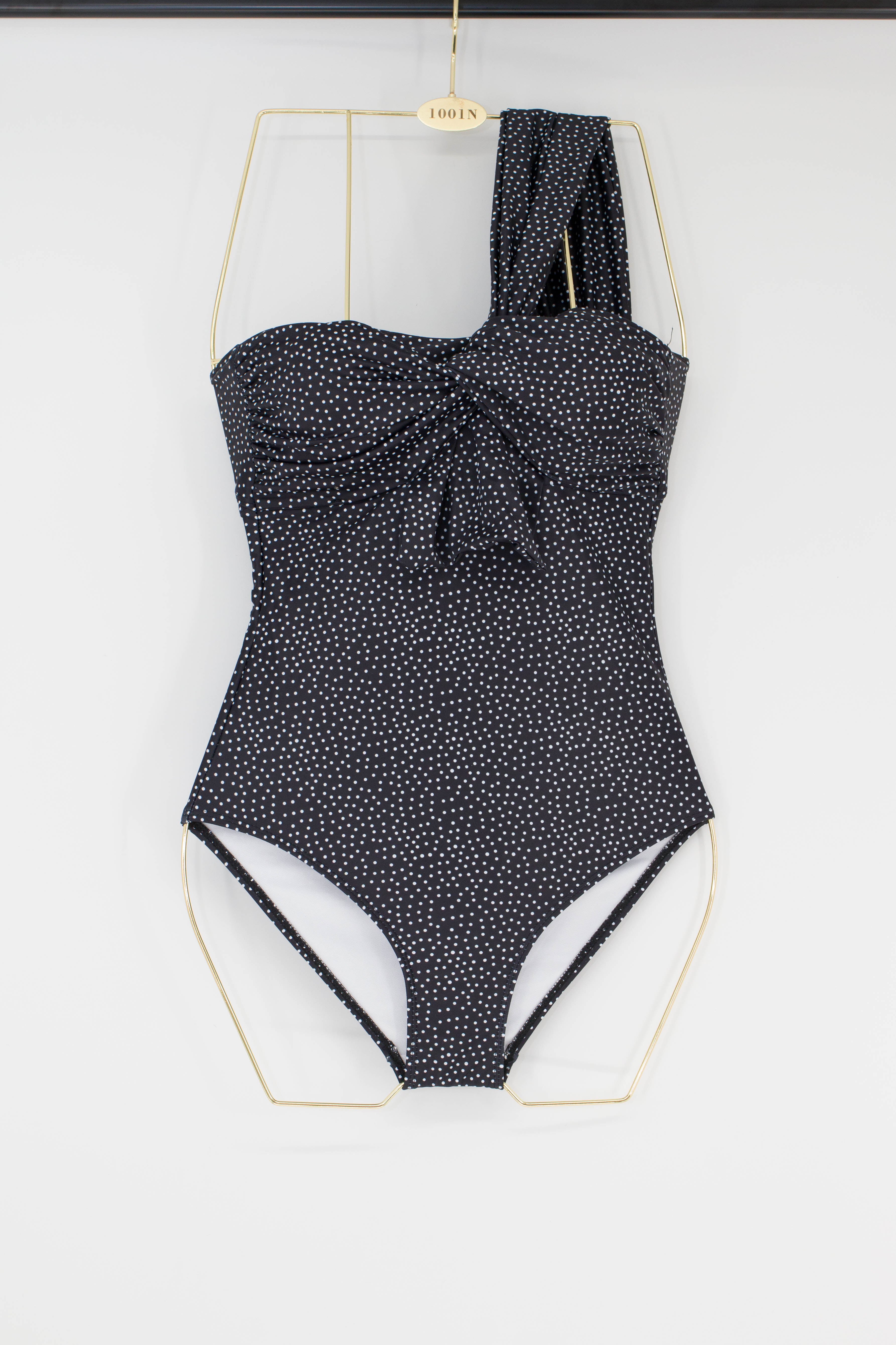 Solid Tone Bow Monokini - Free Size