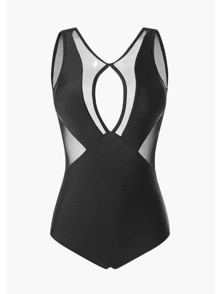 Sleeveless See-Through Monokini