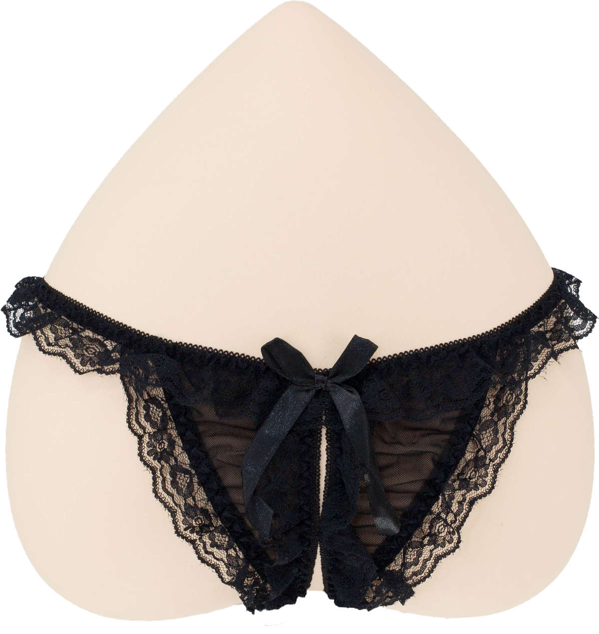 Ribbon Sexy Wavy Lace Thong
